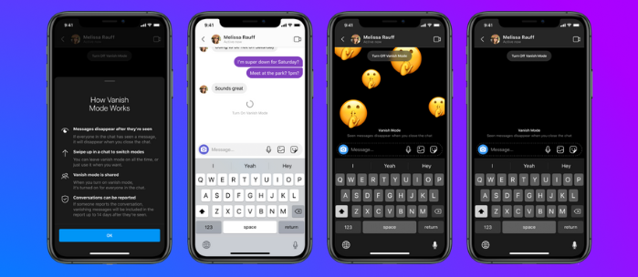 what is vanish mode on messenger