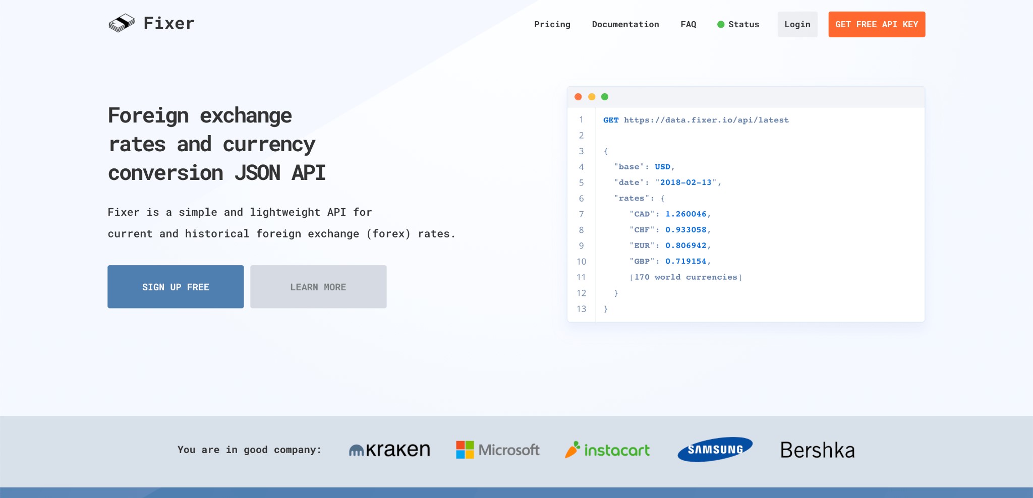 Foreign Exchange Rates API For Developers