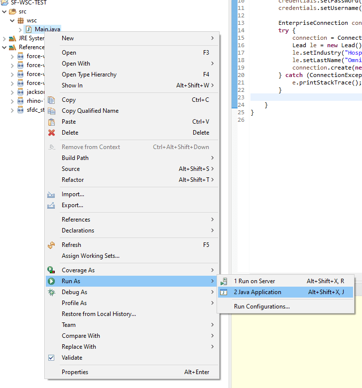 Java Integration with Salesforce