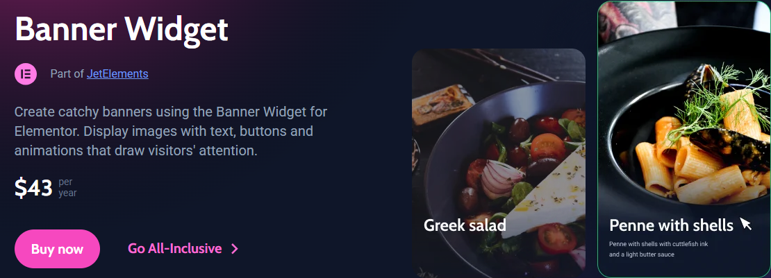 Elementor Banner Widgets — Crocoblock